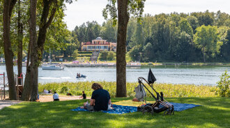 Port Stranda nad jeziorem Kisajno